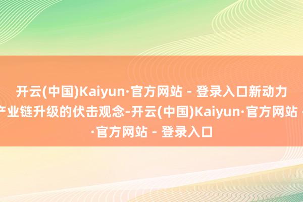 开云(中国)Kaiyun·官方网站 - 登录入口新动力汽车算作产业链升级的伏击观念-开云(中国)Kaiyun·官方网站 - 登录入口